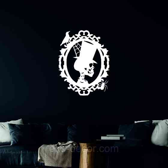 Декоративное настенное Панно «Скелет», Декор на стену 50*39 см, Белый Киев