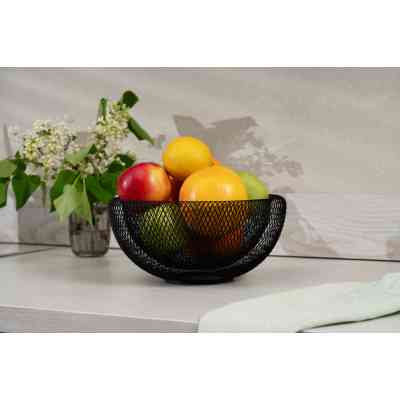 Фруктовница Ardesto Midori 25х25х12см, метал, чорний (AR0902B) Винница