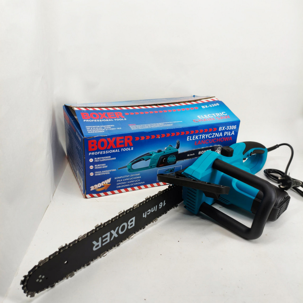 Пила ланцюгова мережева 2200Вт 40см Boxer 3306-BX електропилка KF-66 Львів - фото 4