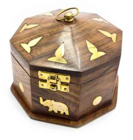 Скринька з рожевого дерева восьмигранна Київ