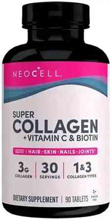 Коллаген  витамин С и биотин NeoCell Collagen + Vitamin C & Biotin 90 таб Киев