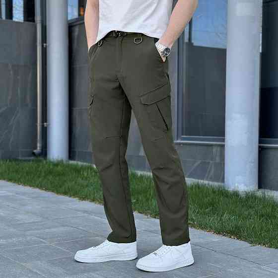 Штаны карго мужские весенние с карманами хаки Pobedov Tactical Soft Киев