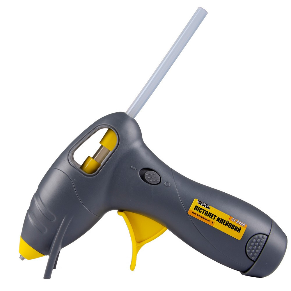 Пістолет клейовий на батарейках MASTERTOOL Ø 7.2 мм DC 6V 1.5х4 шт AA 42-0400 Коломия - фото 1