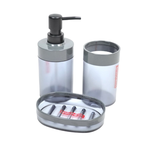 Набір для ванної кімнати 3в1 (мильниця, стакан, диспенсер) Limpa 20006 ELIF Житомир - фото 1