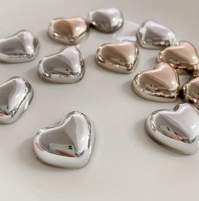 Магниты на холодильник Сердца – набор 12 шт, из смолы Киев - изображение 3