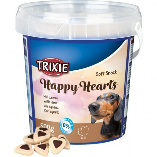 Ласощі Trixie Soft Snack Hearts with Lamb для собак з ягням 500 г Київ - фото 3