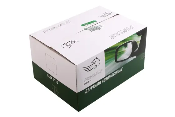 Зеркало наружное 2110 Pegas левое с облиц. Винница