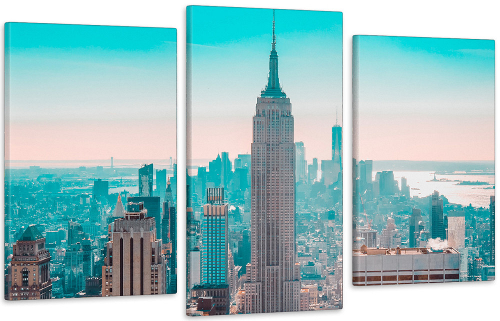 Модульная картина в гостиную / спальню Висоти міста  Art-592_3 100x150 см Киев - изображение 1