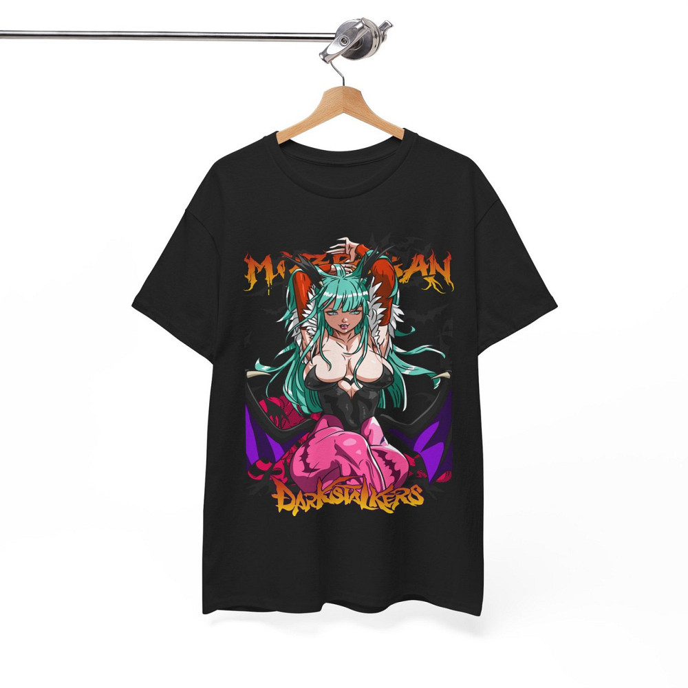 Футболка з аніме принтом Морріган Аенсланд Дарксталкерс Аніме оверсайз (S/M/L) Чорний AnimeJ0107 Дніпро - фото 8
