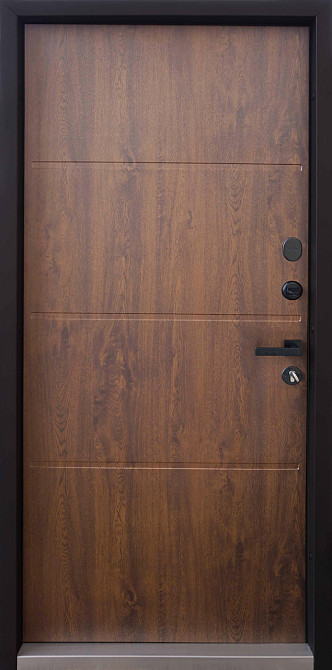 Дверь уличная модель LAMA BAU, дуб темный 860 Киев - изображение 2