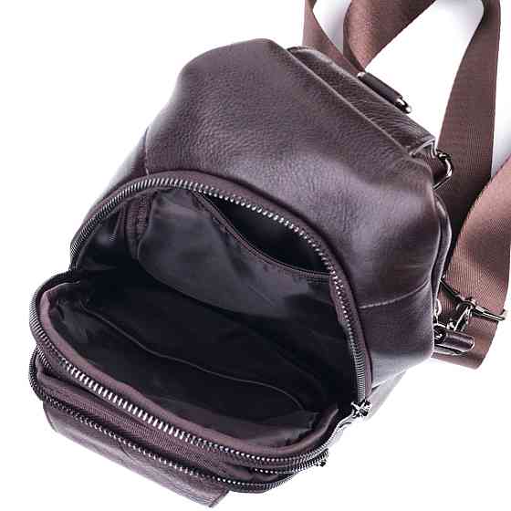 Зручна чоловіча сумка через плече з натуральної шкіри Vintage 21306 Коричнева Київ