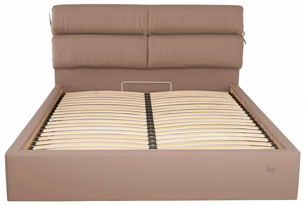 Кровать Двуспальная Edinburgh Comfort 180 х 200 см Fly 2213 С подъемным механизмом и нишей для белья Светло-коричневый Днепр - изображение 12