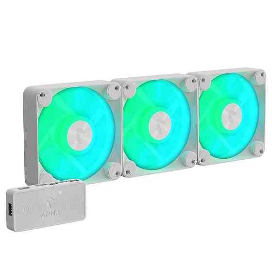 Вентилятор APNX FP1-120 ARGB White - 3 Pack (APF3-PF11257.21) ( 14493 ) Харьков