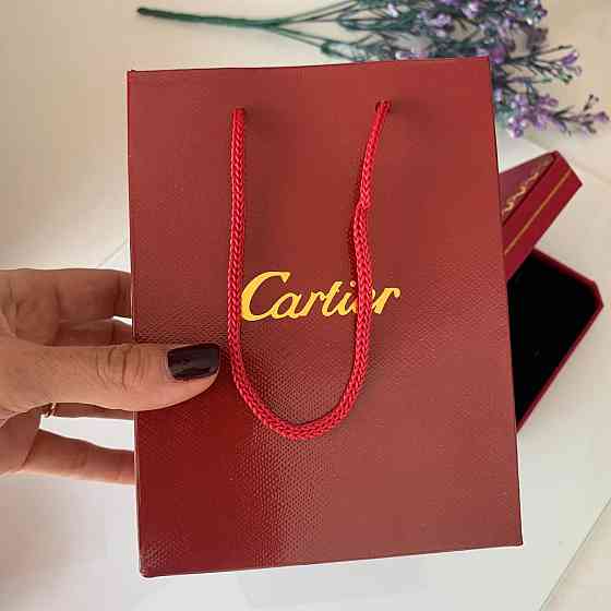 Паковання преміум Cartier Коробочка, всередині замша, пакет Одеса