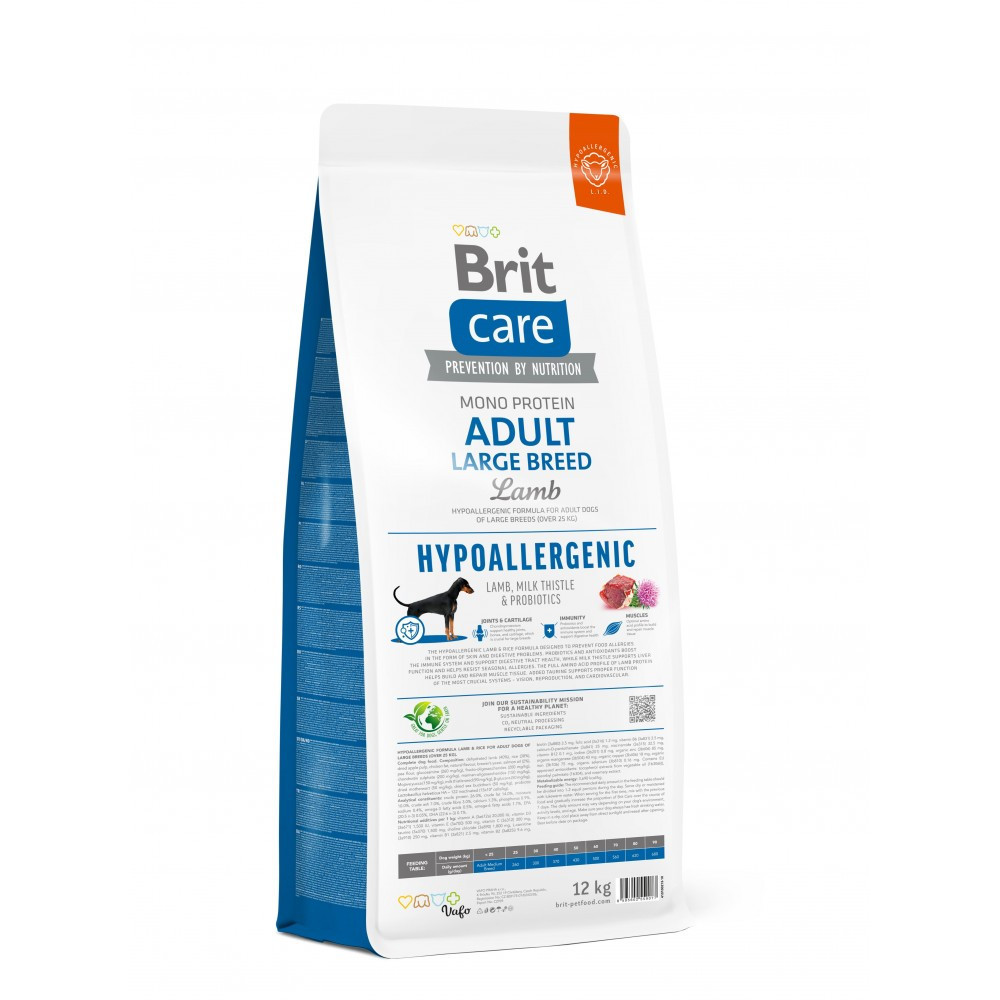 Сухой корм Brit Care Dog Hypoallergenic Adult Large Breed для собак больших пород, гипоаллергенный с ягненком, Винница - изображение 2