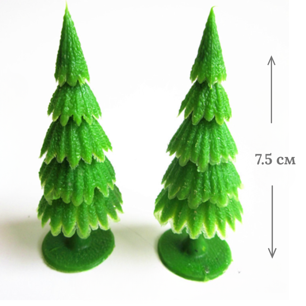 Ялинка штучна 7.5 см для макету, творчих проектів Зелена Одеса - фото 1