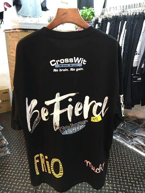 Футболка мужская с принтом  48 Черная 2664093668 Днепр - изображение 1