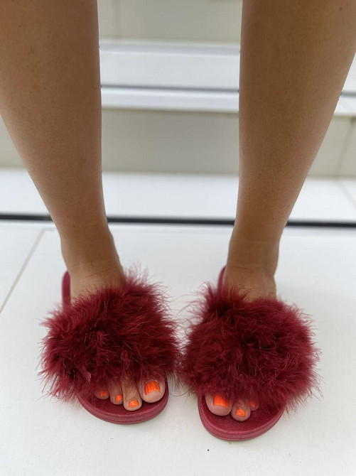 Sopra Шльопанці жіночі Sopra PT-07 бордові (літо, силікон+хутро) (1855) Коломыя - изображение 2