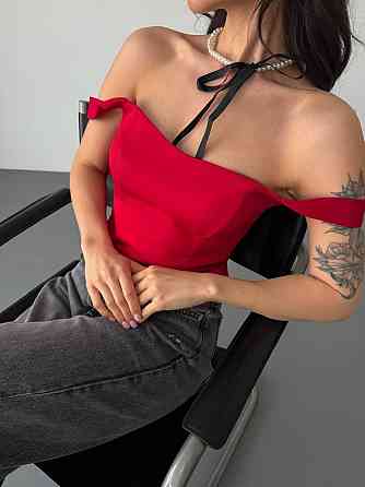 Женский стильный романтический корсет с двойным материалом костюмка Lux Красный, 46/48 Одесса