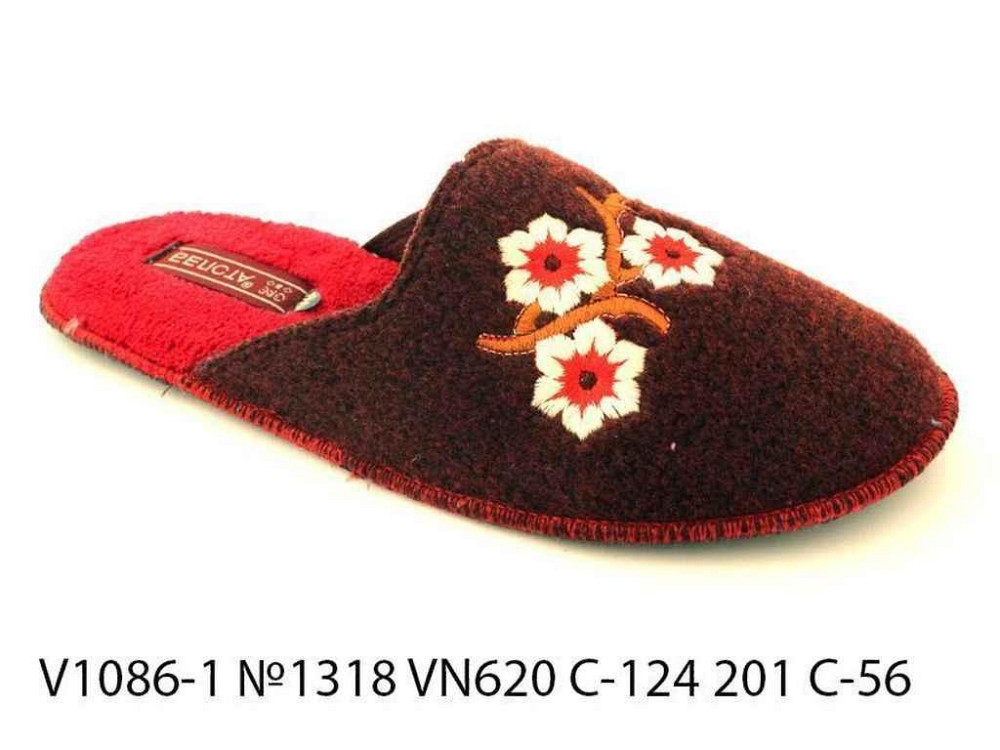 Тапочки р.40 комнатные женские арт.V1086-1 No1318 VN620 C-124 201 С-56 ТМ BELSTA Киев - изображение 1