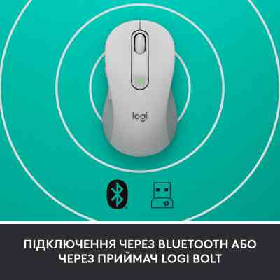 Мышка Logitech Signature M650 L Wireless Mouse for Business Off-White (910-006349) Винница