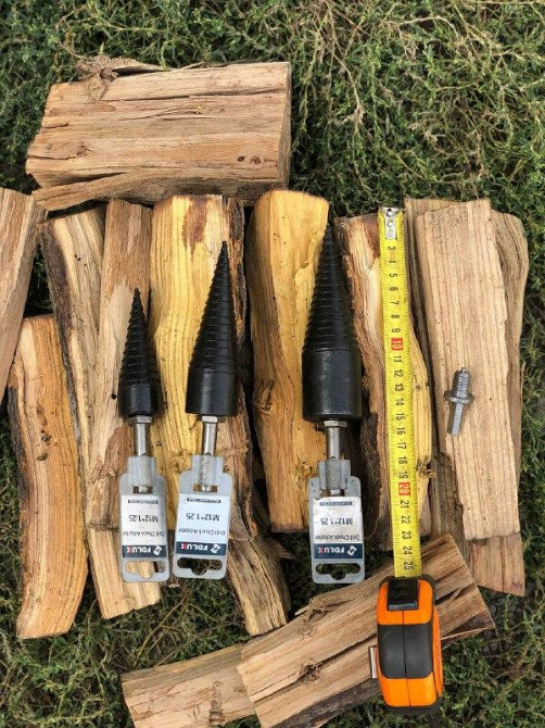 ВИРОБНИК! Дровокол під перфоратор,Дриль, діаметр 36 ! конус, насадка, гвинтовий колун для заготівлі дров. Київ - фото 2