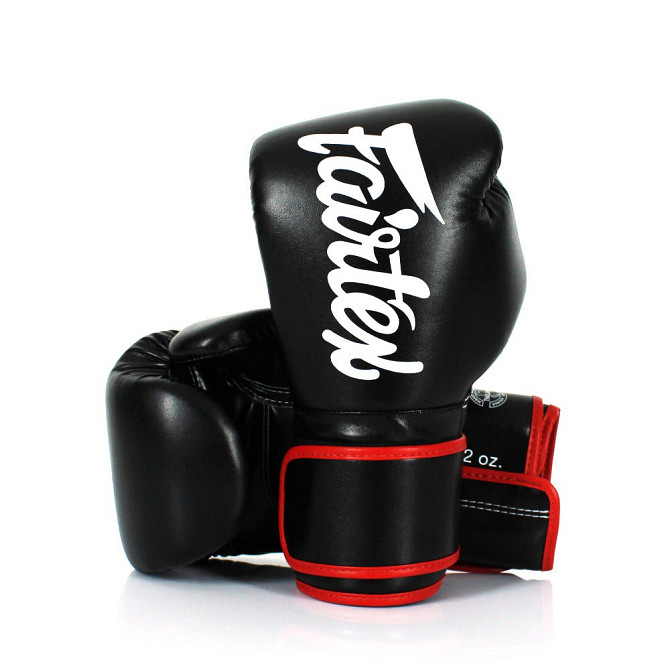Боксерські рукавиці Fairtex BGV14 Black 14 унцій (бинти в комплекті) Кам'янське - фото 2
