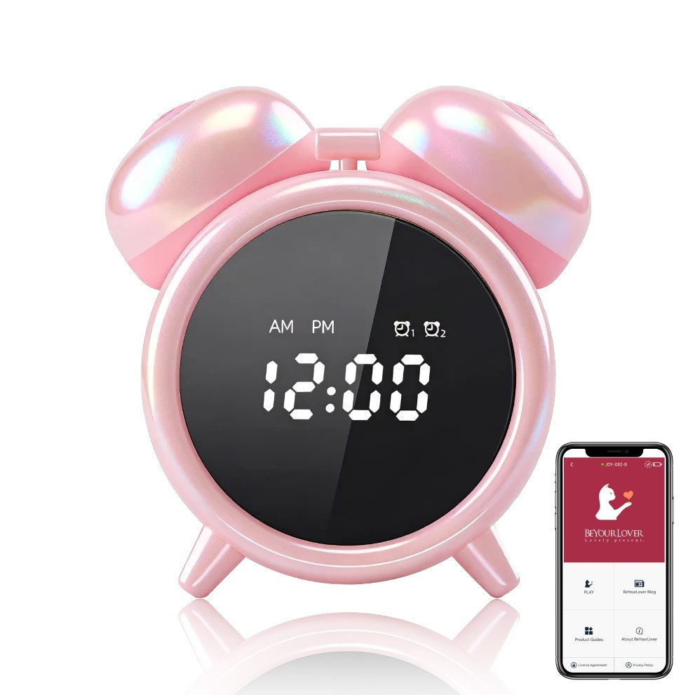 Вибратор-будильник BeYourLover Adult Clock с вакуумом и приложением, розовый Sex Aura Киев - изображение 1