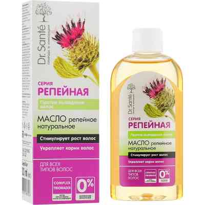 Олія для волосся Dr. Sante Реп'яхова серія Натуральна реп'яхова олія проти випадіння волосся 100 мл (4823015933028) Вінниця