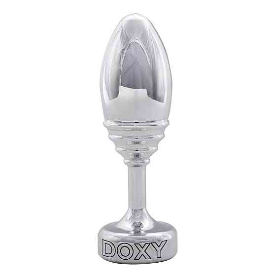Металева анальна пробка DOXY Butt Plug RIBBED, ребриста, діаметр 3,3 см Sex Aura Київ