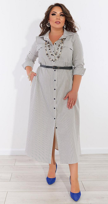 Стильне плаття в смужку (52) Київ - фото 4