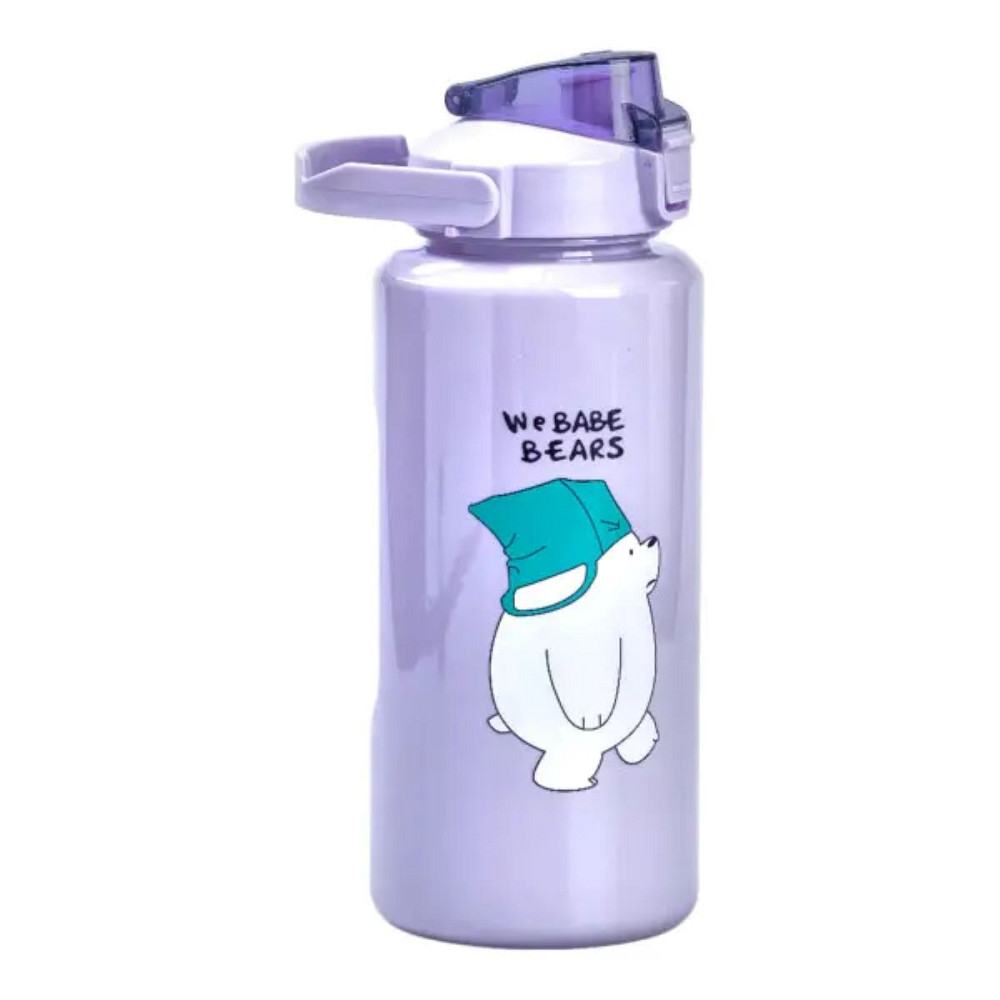 Набір пляшок 3 в 1 Панда з поїлкою і ручкою 0.3 (л) 0.7 (л) 2 (л) Фіолетовий HPZSB120014V Коломия - фото 2