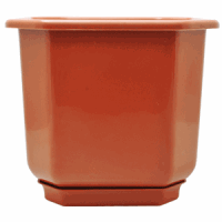 Вазон Дама з підставкою 24*24см теракот Алеана Житомир - фото 1