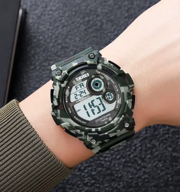 Часы мужские спортивные наручные Skmei 2017 (Камуфляж) Винница - изображение 5