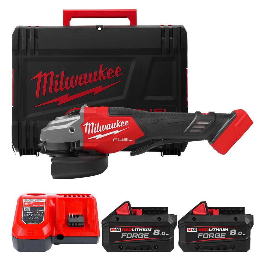 Шлифмашина угловая - болгарка аккумуляторная бесщеточная MILWAUKEE, M18 FHSAG125XPDB2-802X, диаметр 125мм (зарядное устройство М12-18 Одесса - изображение 1