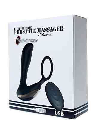 Массажер простаты - Prostate Massager With Ring, 10 Function Sex Aura Киев