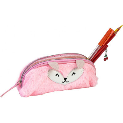 Пенал Cool For School плюшевый 1 отделение розовый (CF87031) Винница - изображение 2