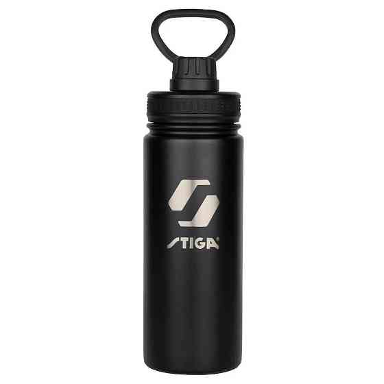 Пляшка для води Stiga Water Bottle Steel Black, 550ml (2905-0101-55) Київ