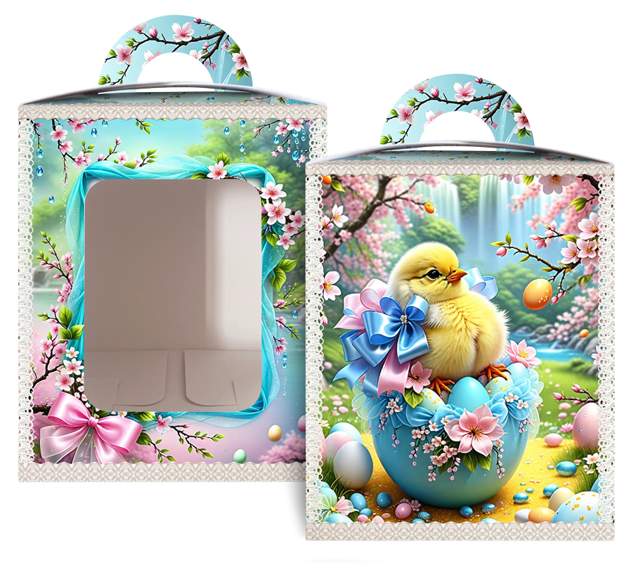 Коробка під великодня Великодня 14 см * 14 см*18,7 см (400 гм) No1 (1 шт.) Харків - фото 5