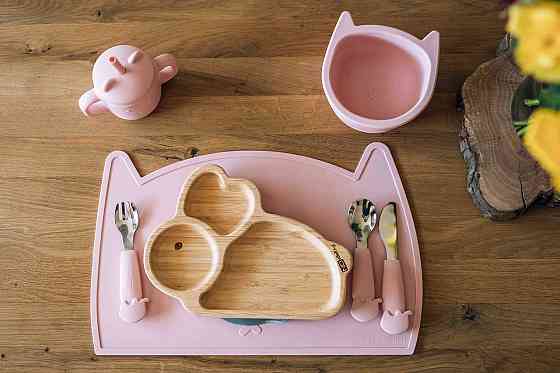 Силиконовый коврик для кормления ребенка FreeOn Kitty, pink Киев