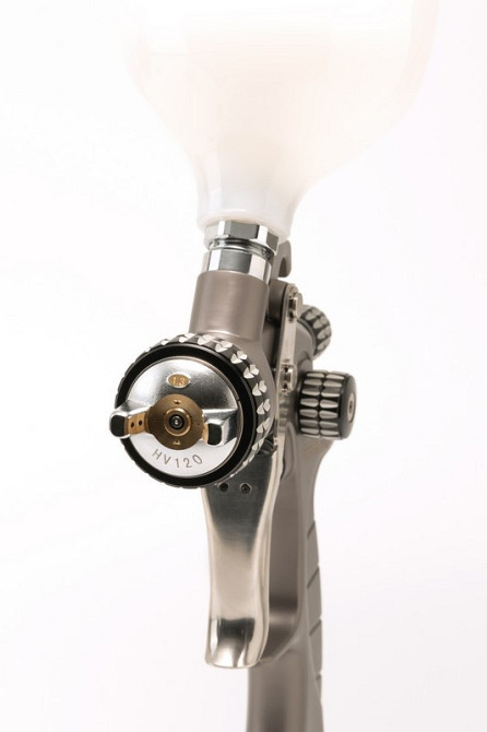 Фарбопульт MASTERTOOL HVLP HQ ВБ 600 мл пластик Ø1.3 мм 400 л/хв 2-3 бар 80-8985 Рівне - фото 2