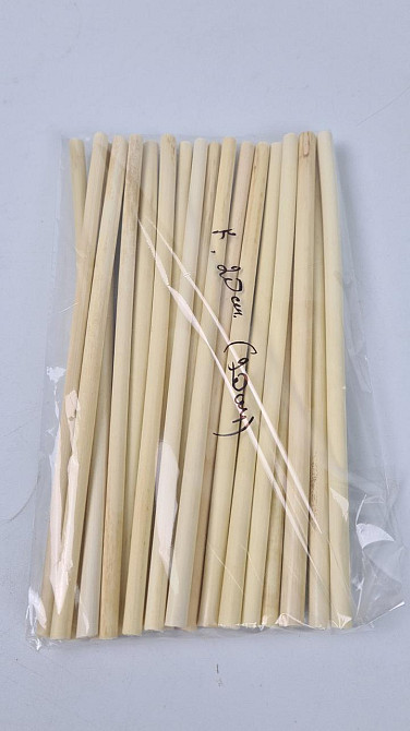 Соломка трубочка екологічна "Каме" 20 см (20 шт.) діаметр 4-6 мм (1 пачка) Харків - фото 1