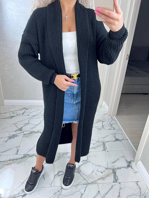 Женский длинный вязаный кардиган оверсайз. 44-50р. Киев - изображение 8