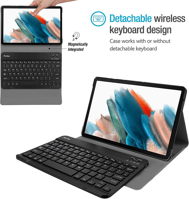 Чехол книга Samsung Tab A8 X200 X205 Клавиатура Одесса - изображение 2