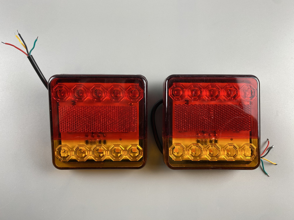 Ліхтар LED квадратний задній для причепів і вантажівок, світлодіодний ліхтар заднього ходу 10 led діодів Мукачево - фото 10