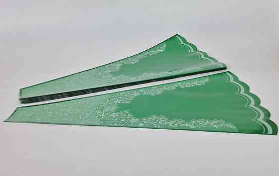 Конусне паковання під квіти h60/ 7низ/31верх метал зелений (100 шт.) візерунок130 (8) (100 шт.) Харків