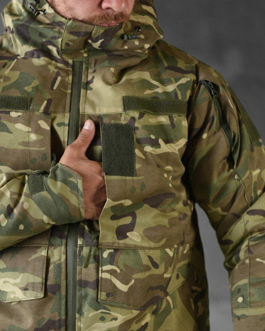 Тактична куртка чоловіча мультикам на підкладці тепла омніхіт зберігає тепло тіла S Одеса - фото 10