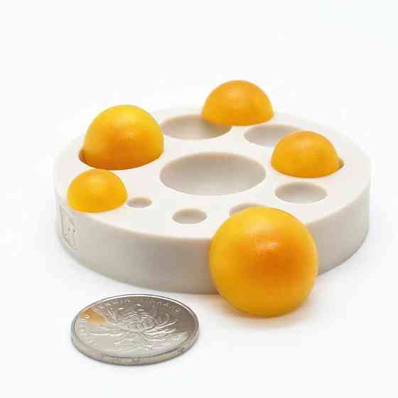 Молд кондитерський Напівсфери 68 мм сірий Київ