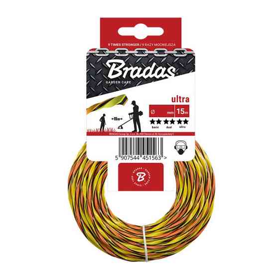 Леска для триммера витая 2,4x15м / клетка, ULTRA L3, ZUL3T2415K Киев