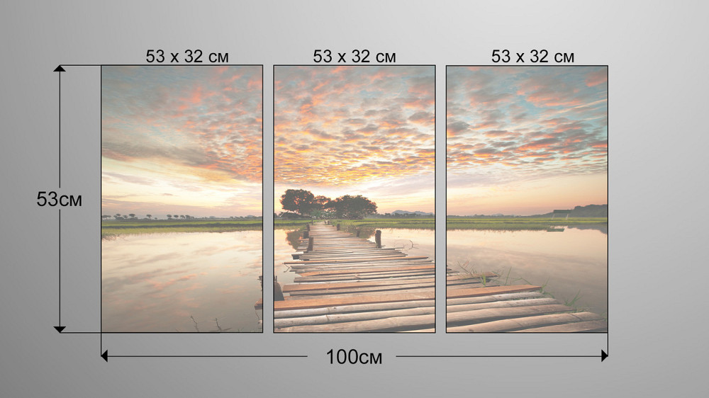 Модульная картина Мост Природа  Аrt-201_3А Киев - изображение 3